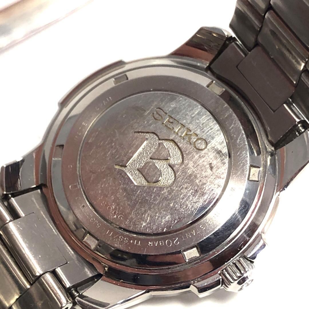 SEIKO セイコー／ブライツ キネティック オートリレー 5J32-0A10／オートクォーツ／チタン／シルバー・ブラック